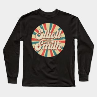 Circle Design Elliott Proud Name Birthday 70s 80s 90s Styles Long Sleeve T-Shirt